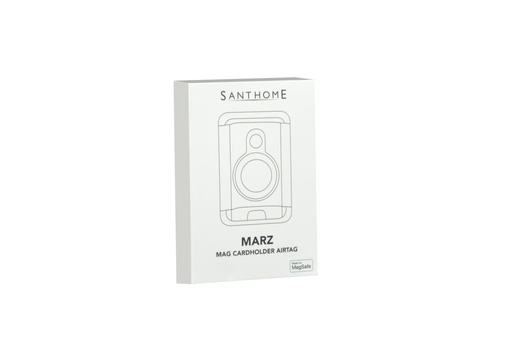 MARZ - Santhome® Magnetic Phone Cardholder with Santhome Tag Pocket - Black