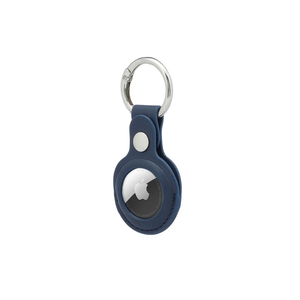 LEEVI - Santhome® PU Keychain with Santhome Tag pocket - Navy Blue