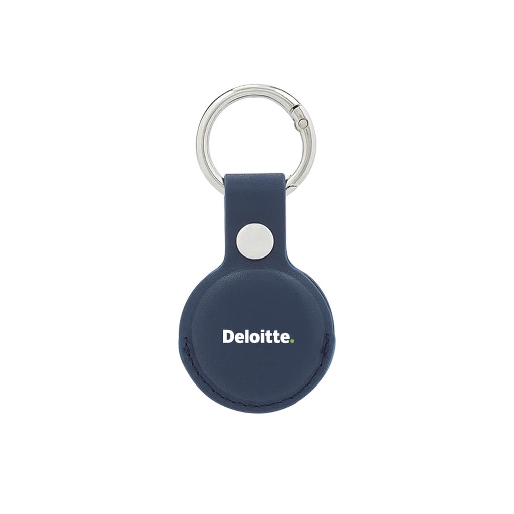 LEEVI - Santhome® PU Keychain with Santhome Tag pocket - Navy Blue