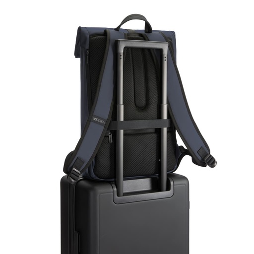  Urban Water Resistant Flap-top Backpack - Navy