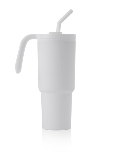 FORZA 360 - Hans Larsen Recycled Stainless Steel/PP Tumbler with 360 Branding - White