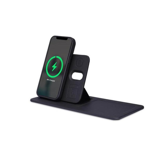 AVRON - Giftology 3-in-1 Magnetic Wireless Charger Desk Tray - Black