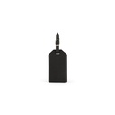 CROSS Saffiano Leather Luggage Label - Black