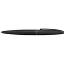 Cross Atx® Brushed Black With Machine-Turned, Diamond-Pattern Engraving With Polished Black Pvd Appointments Ballpoint Pen with Blue Ink