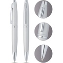 Cross Calais™ Satin Chrome With Polished Chrome Appointments Ballpoint Pen with Blue Ink