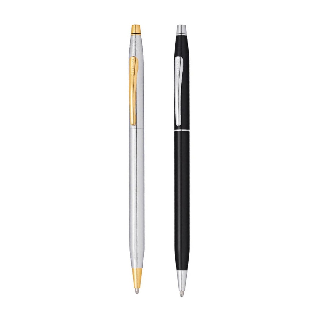 Cross Classic Century® Medalist® Chrome with 23KT Gold Plated Appointments Ballpoint Pen  (Blue Ink)