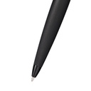 Cross ATX® Brushed Black with Machine-Turned Diamond Pattern Engraving with Polished Black PVD Appointments Ballpoint Pen (Blue Ink)