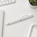 Cross Coventry Polished Chrome Ballpoint Pen (Blue Ink)