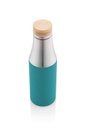 BREDA - Vacuum Bottle With Bamboo Lid - Aqua Green