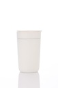 SAVONA - Hans Larsen Premium Ceramic Tumbler With Recycled Protective Sleeve - White