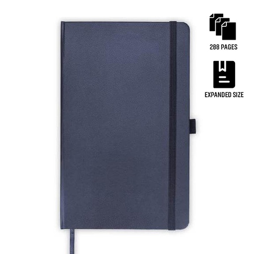 [NBSN 5323] BARON - Santhome Expanded A5 Hard Cover Notebook - Navy Blue